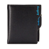short leather mens wallet