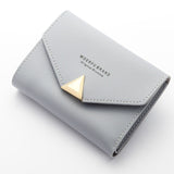 leather mini women envelope wallet