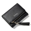 Luxury brand short zipper leather wallet