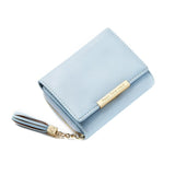 luxury brand ladies leather wallet with tassels