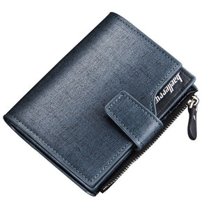 short leather mens wallet