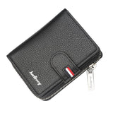 new zippered leather men's wallet