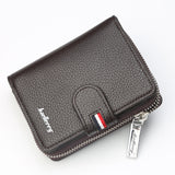 new zippered leather men's wallet