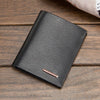 short leather mens wallet slim