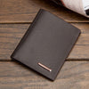 short leather mens wallet slim