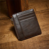 Men's Short Wallet with Genuine Leather Card