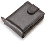 zippered men wallet leather