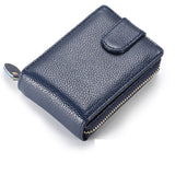 zippered men wallet leather