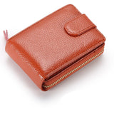 zippered men wallet leather