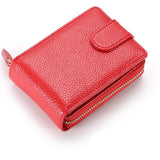 zippered men wallet leather