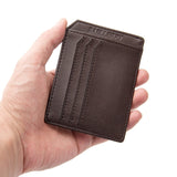 business card holder men wallet leather