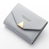 leather mini women envelope wallet