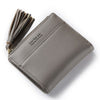 luxury brand ladies leather wallet with tassels