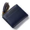 luxury brand ladies leather wallet with tassels