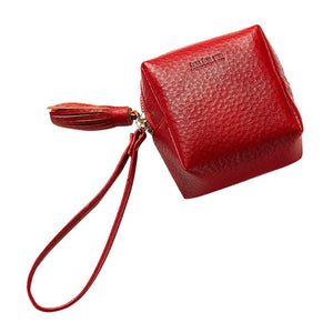 tassel zippered women wallet
