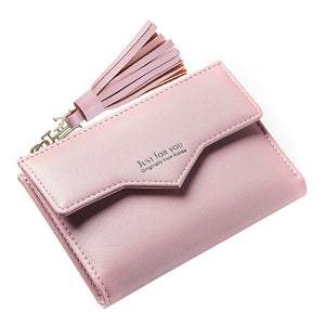 tasseled mini envelope wallet